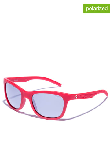 Polaroid Damskie okulary przeciwsłoneczne w kolorze czerwono-szarym