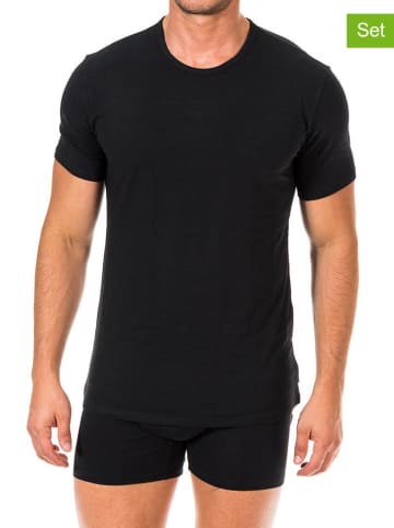 CALVIN KLEIN UNDERWEAR 2-delige set: shirts zwart