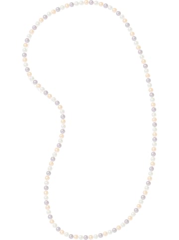 Mitzuko Perlen-Halskette in WeiÃŸ/ Lila/ Apricot