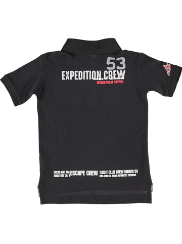 Geographical Norway Koszulka polo "Kadre" w kolorze czarnym