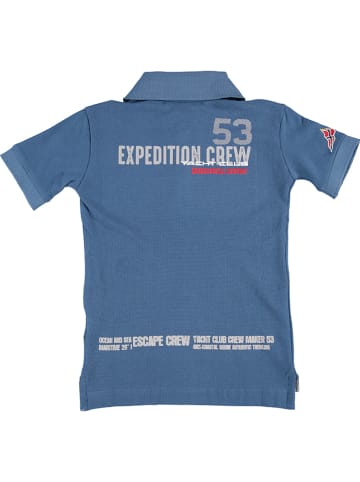 Geographical Norway Koszulka polo "Kadre" w kolorze niebieskim