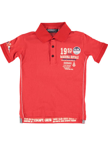 Geographical Norway Koszulka polo "Kadre" w kolorze czerwonym