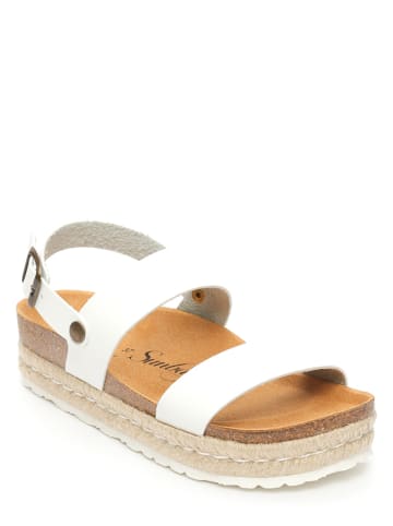 Sunbay Leren sandalen wit