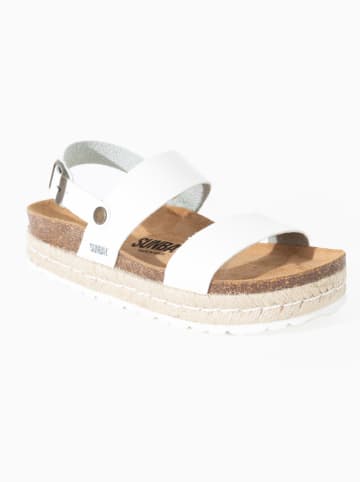 Sunbay Leren sandalen "Kalmie" wit