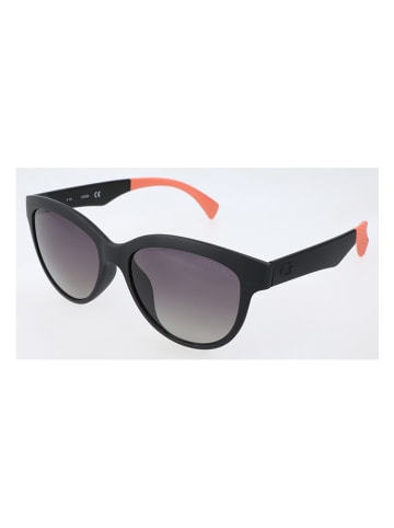 Guess Damskie okulary przeciwsłoneczne w kolorze srebrno-czarno-fioletowym