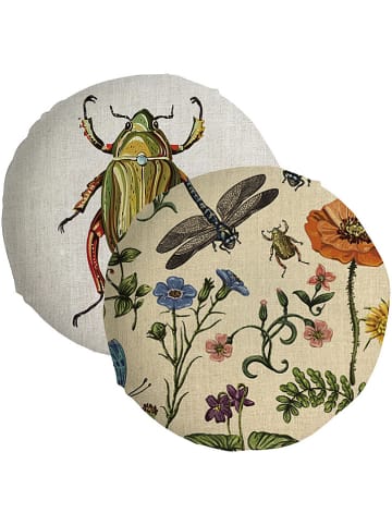 Madre Selva Kussen "Tierra Bella" beige/meerkleurig - Ø 45 cm
