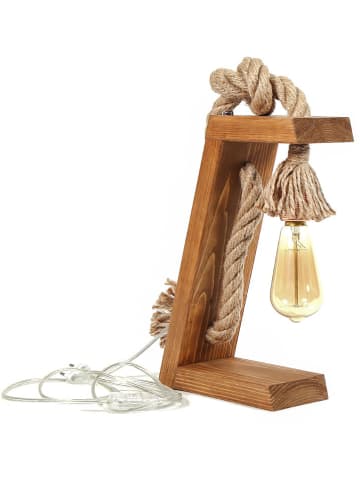 Opviq Lampa stołowa w kolorze jasnobrązowym - 20 x 35 x 10 cm