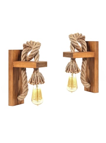 Evila 2er-Set: LED-Wandleuchten - EEK A+ (A++ bis A) - (B)10 x (H)30 cm