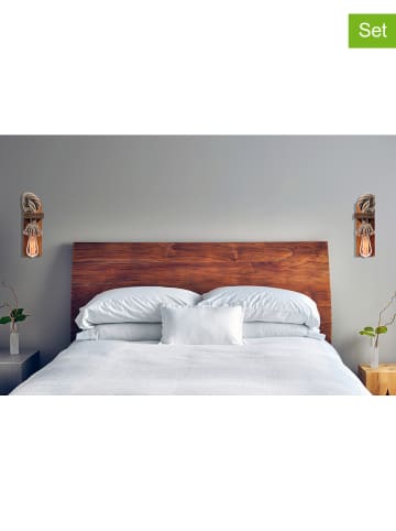 Evila 2er-Set: LED-Wandleuchten - EEK A+ (A++ bis A) - (B)10 x (H)30 cm