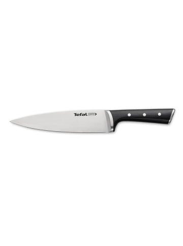Tefal Kochmesser "Ice Force" in Silber/ Schwarz - (L)20 cm