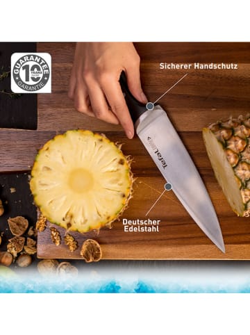 Tefal Kochmesser "Ice Force" in Silber/ Schwarz - (L)20 cm