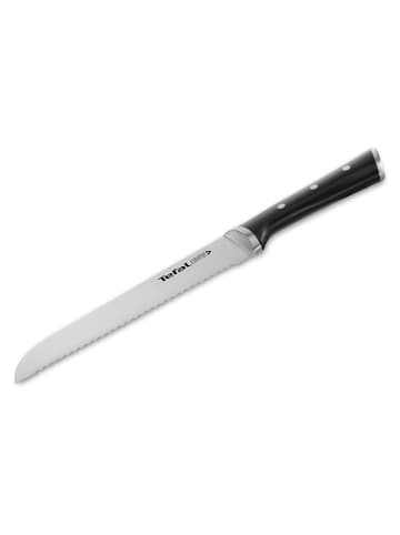 Tefal Nóż "Ice Force" w kolorze srebrno-czarnym do chleba - dł. 20 cm