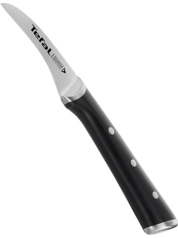 Tefal Schälmesser "Ice Force" in Silber/ Schwarz - (L)7 cm
