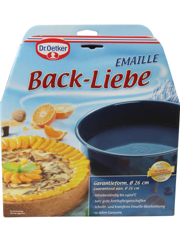 Dr. Oetker Springvorm "Bakliefde" donkerblauw - Ø 26 cm