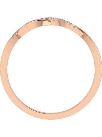 Vittoria Jewels Roségold-Ring mit Diamanten