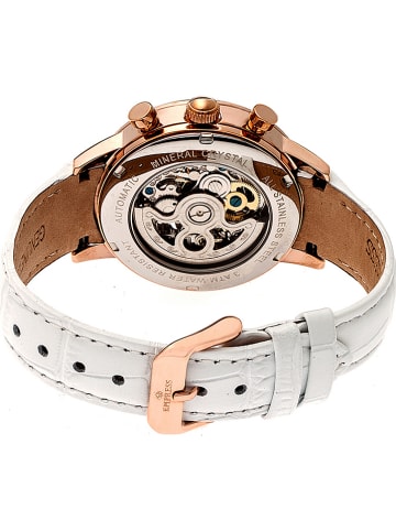 Empress Automatikuhr "Beatrice" in Weiß/ Roségold