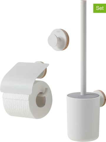 Tiger 3-delige set: toiletaccessoires wit