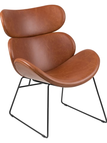 AC Design Loungestuhl "Cazar" in Hellbraun - (B)69 x (H)90,5 x (T)78,5 cm
