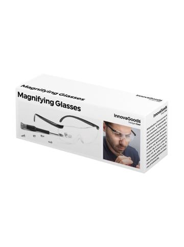 InnovaGoods Okulary w kolorze czarnym ze szkłem powiększającym