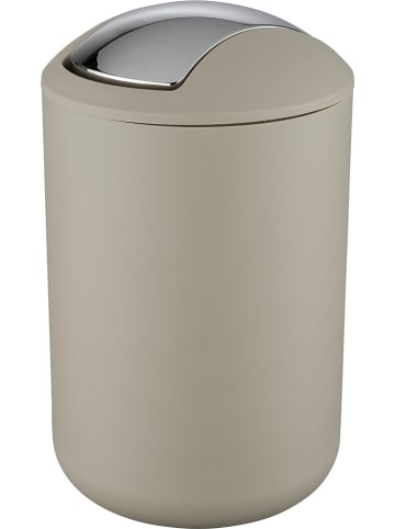 Wenko Schwingdeckeleimer "Brasil" in Taupe - 6,5 l