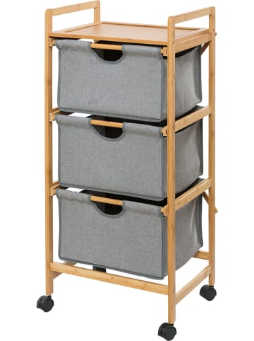 Wenko Regal "Bahari" in Natur - (B)44 x (H)96 x (T)34 cm