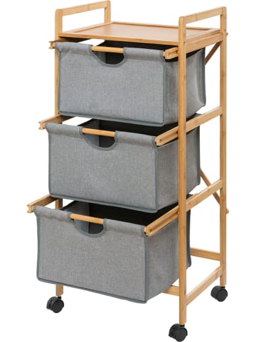 Wenko Regal "Bahari" in Natur - (B)44 x (H)96 x (T)34 cm