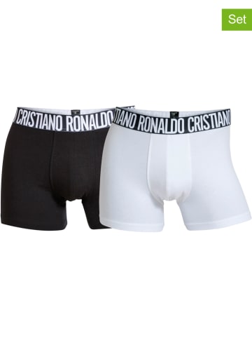 CR7 2-delige set: boxershorts wit/zwart
