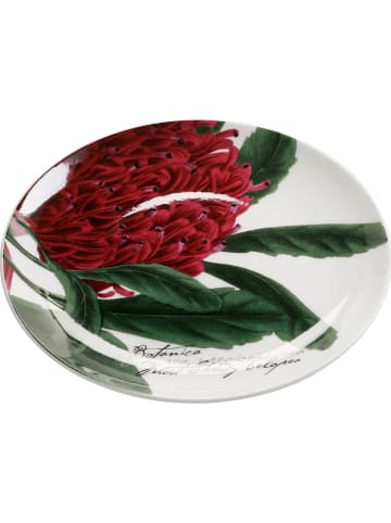 Maxwell & Williams Snackbord "Floral - Telopea" wit/groen/rood - Ø 15,5 cm