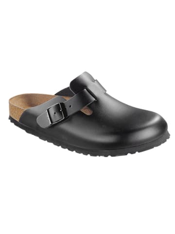 Birkenstock Pantoletten "Boston" in Schwarz - Weite S