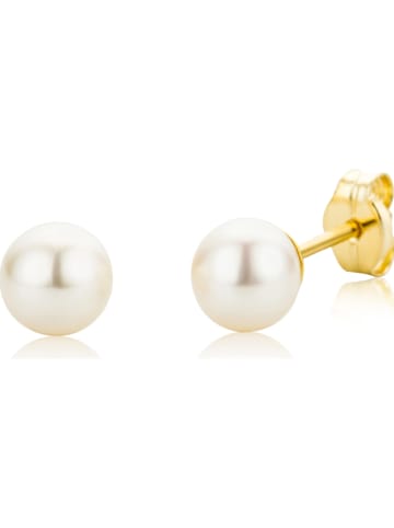 Revoni Gold-Ohrstecker mit Perlen