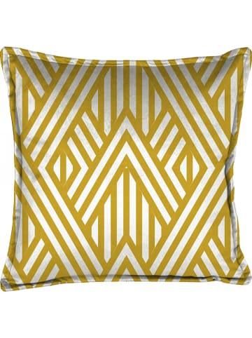 Tierra Bella Kissenhülle "Lines" in Ocker - (L)45 x (B)45 cm