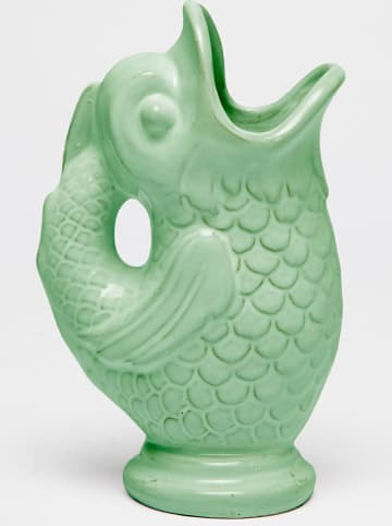 Tierra Bella Vase "Pez" in Grün - (H)26 cm