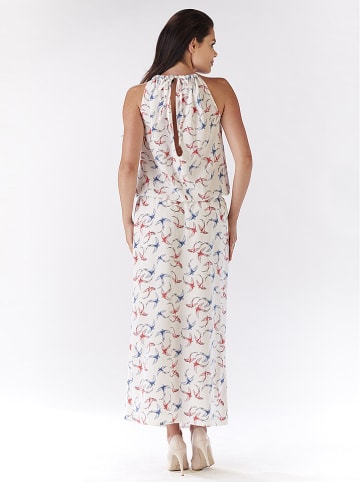 Awama Kleid in Creme/ Bunt
