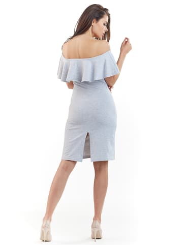 Awama Kleid in Hellgrau