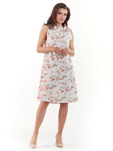 Awama Kleid in Weiß/ Bunt