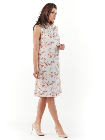 Awama Kleid in Weiß/ Bunt