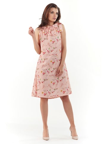 Awama Kleid in Rosa/ Bunt
