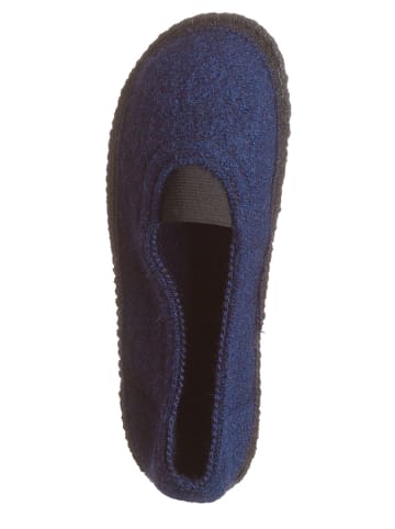 kitz-pichler Vilten pantoffels "LM Ronja" donkerblauw