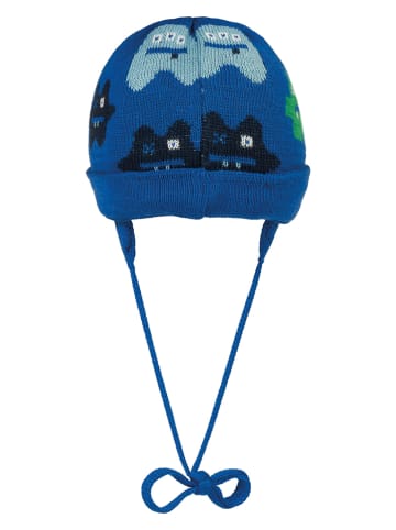 Döll Gebreide muts blauw/groen/zwart