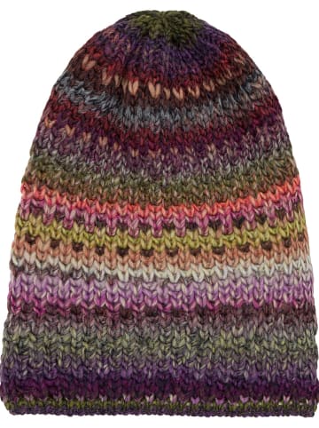 Döll Czapka beanie w kolorze fioletowo-jasnobrązowym