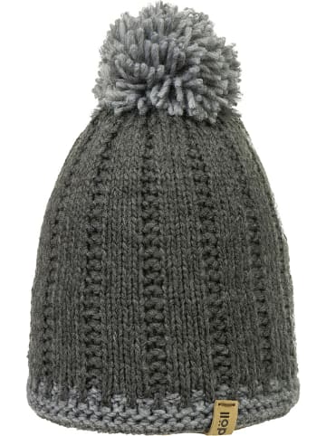Döll Muts met pompon antraciet