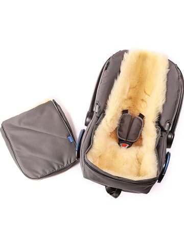 Hofbrucker Lammfell-Fußsack "Maxi" in Braun - (L)80 x (B)30 cm