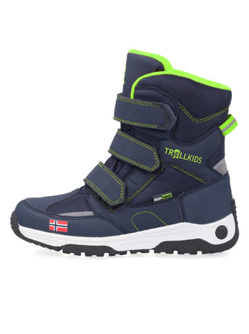Trollkids Winterboots "Lofoten" in Dunkelblau/ Hellgrün