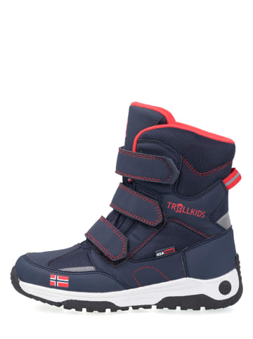 Trollkids Winterboots "Lofoten" in Dunkelblau/ Rot