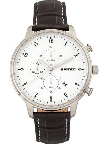 Breed Chronograf "Holden" w kolorze srebrno-czarno-białym