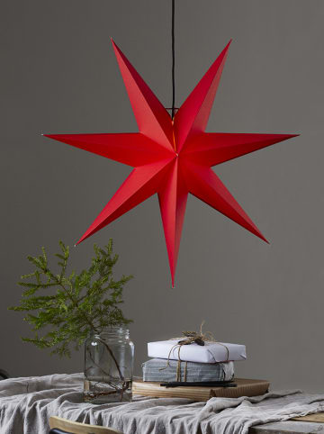 STAR Trading Hängeleuchte "Rozen" in Rot - Ø 70 cm