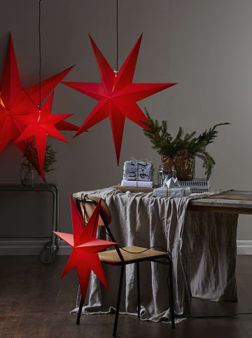 STAR Trading Hängeleuchte "Rozen" in Rot - Ø 70 cm