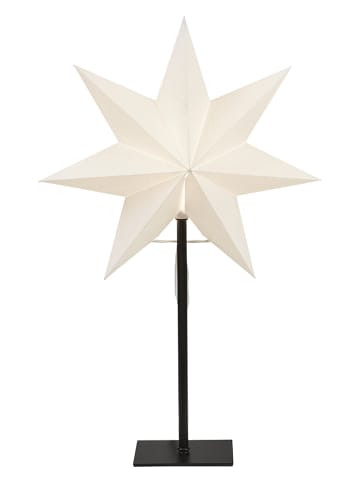 STAR Trading Lampa stojąca "Frozen" w kolorze białym - 34 x 55 cm