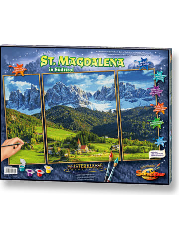 Schipper 3tlg. Malen nach Zahlen "St.Magdalena in Südtirol" - ab 12 Jahren