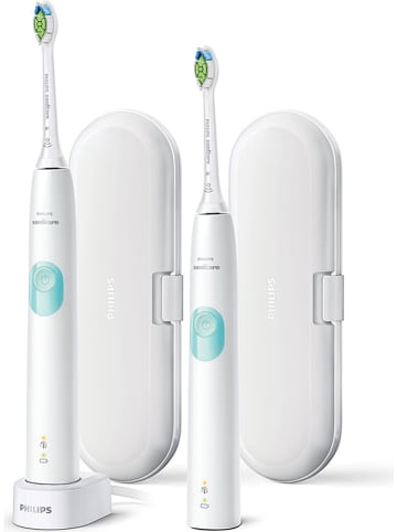 Philips Szczoteczki soniczne (2 szt.) "ProtectiveClean" w kolorze białym